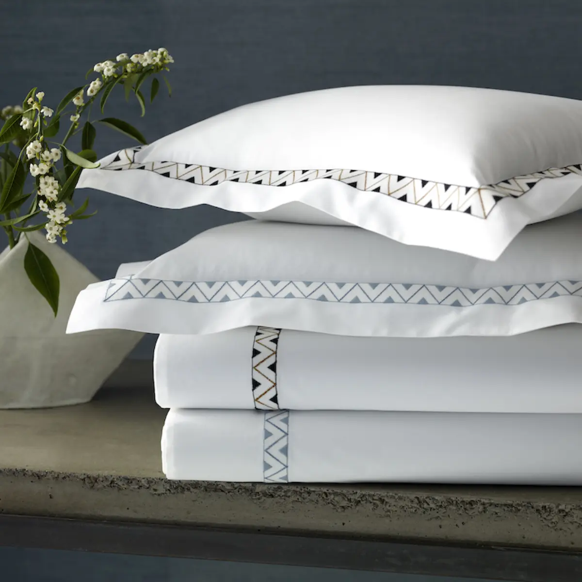 Prado Pillowcases_ HAZY BLUE