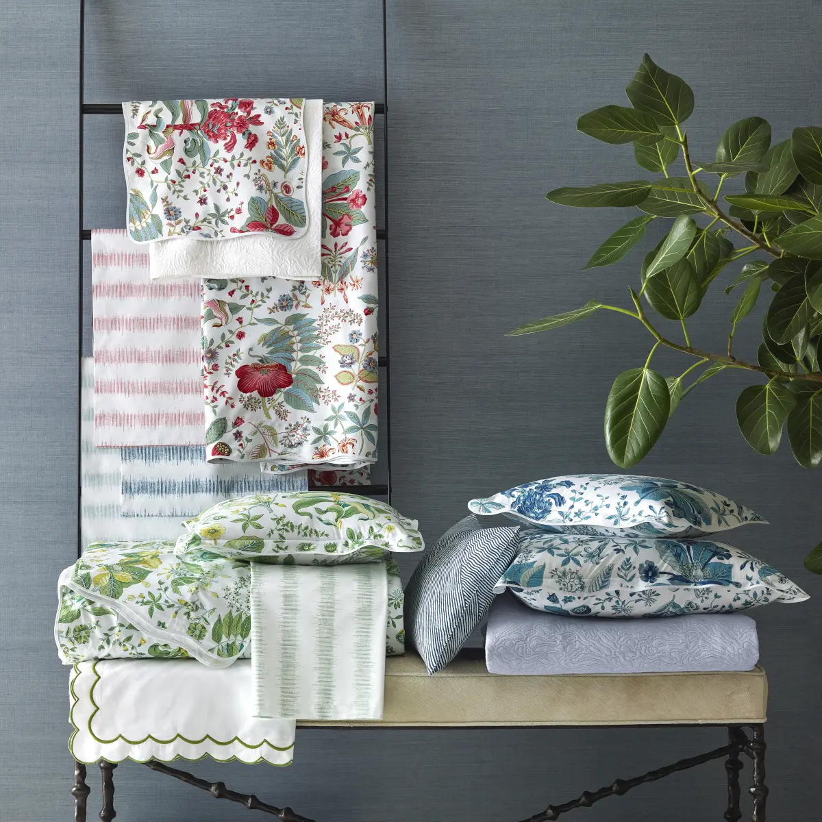Pomegranate Duvet Cover_ PRUSSIAN BLUE
