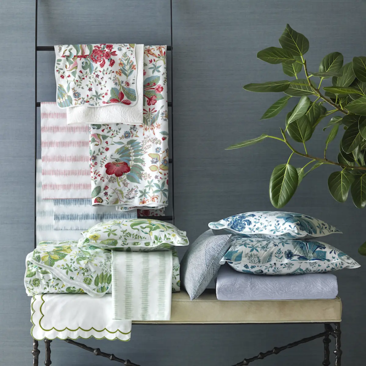 Pomegranate Duvet Cover_ PRUSSIAN BLUE