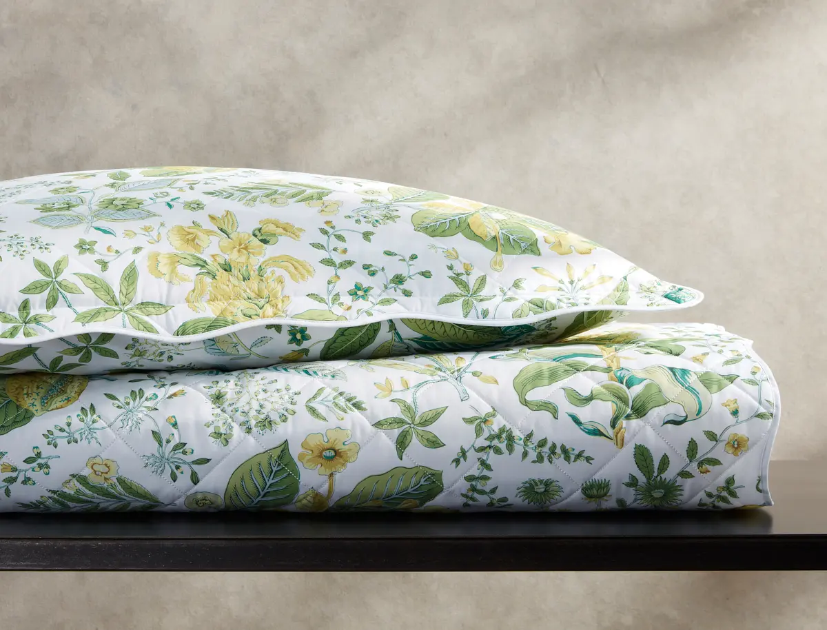 Pomegranate Quilted Sham_ CITRUS