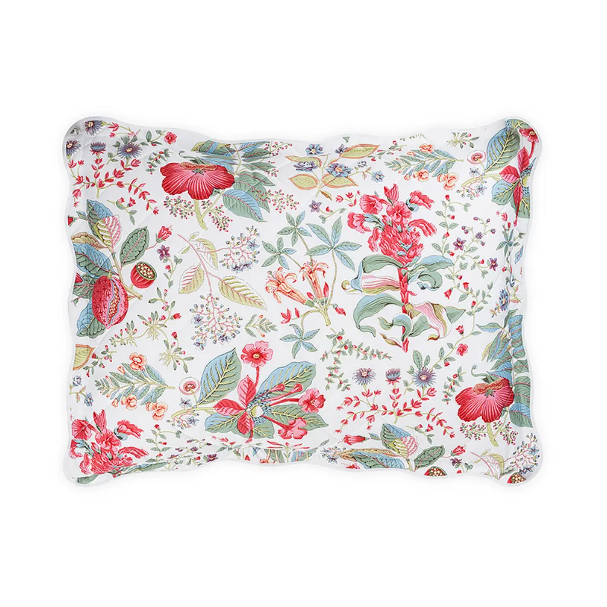 Pomegranate Quilted Sham_ PINK CORAL