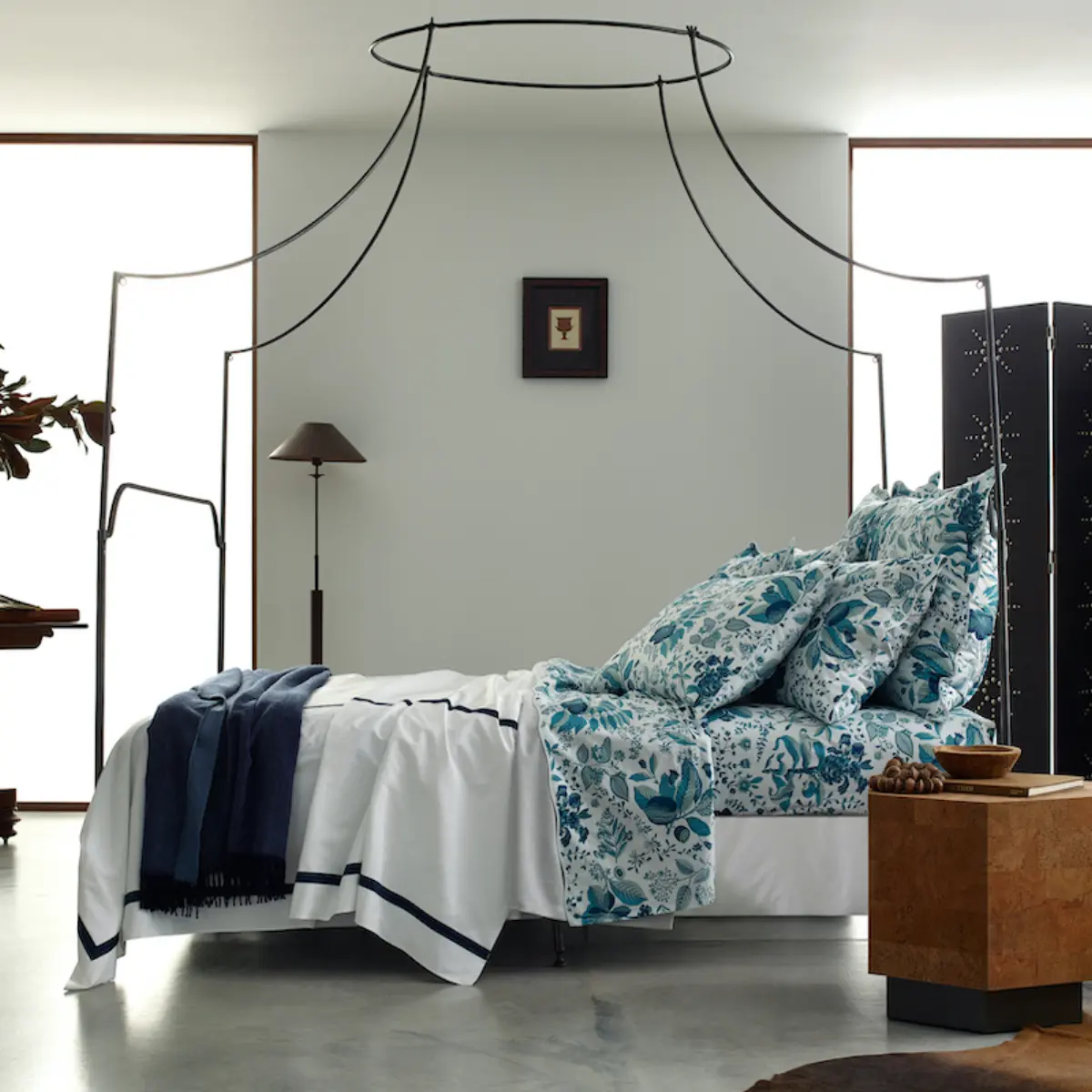 Pomegranate Pillowcases_ PRUSSIAN BLUE