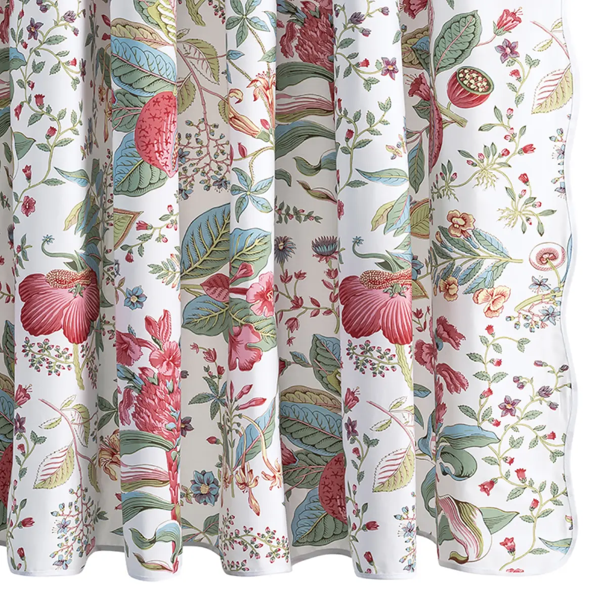 Pomegranate Shower Curtain_ PINK CORAL