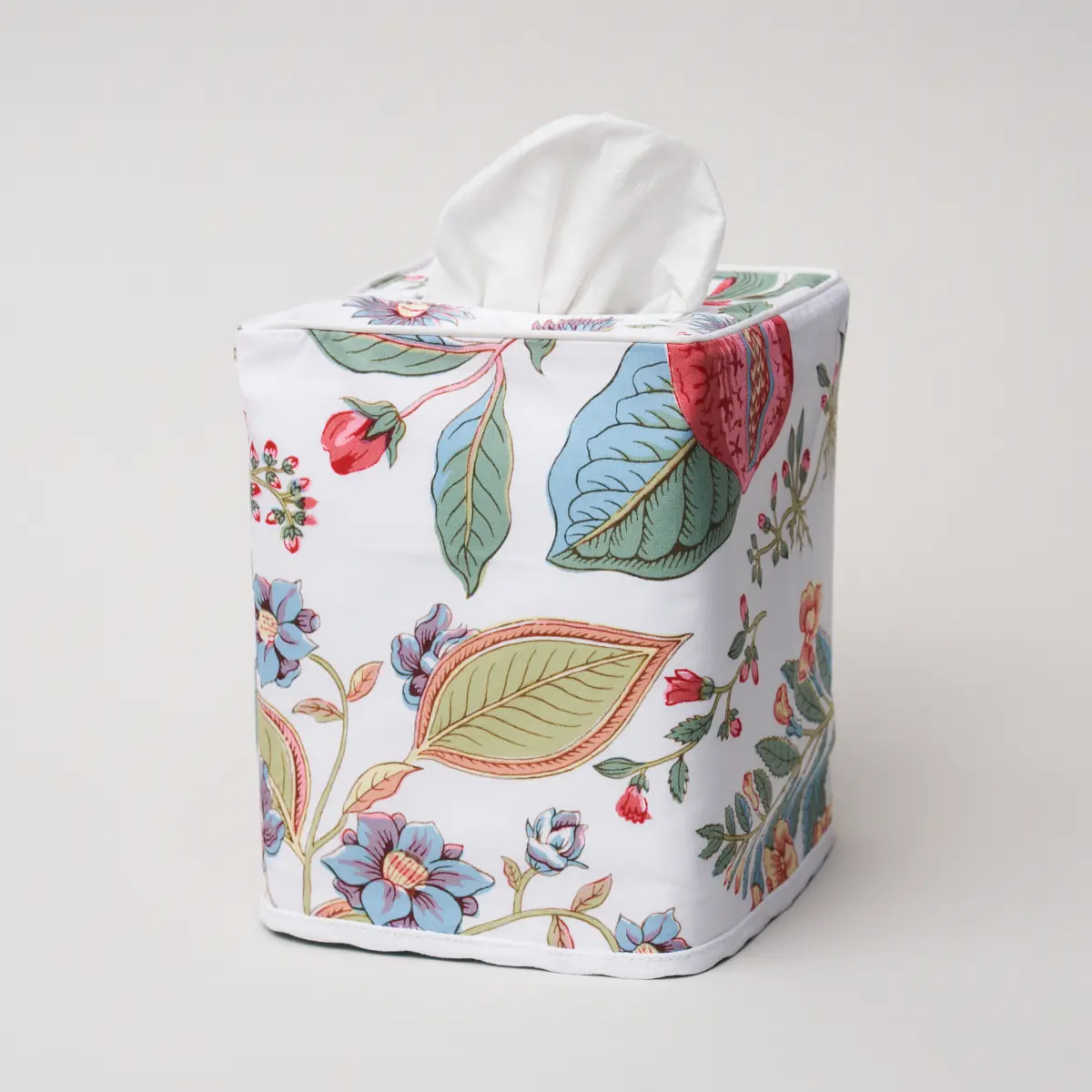 Pomegranate Tissue Box Cover_ PINK CORAL