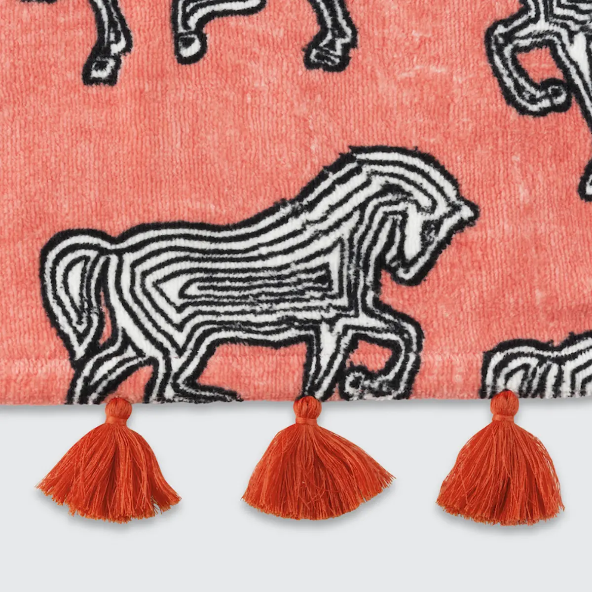 Faubourg Beach Towel_ PINK CORAL