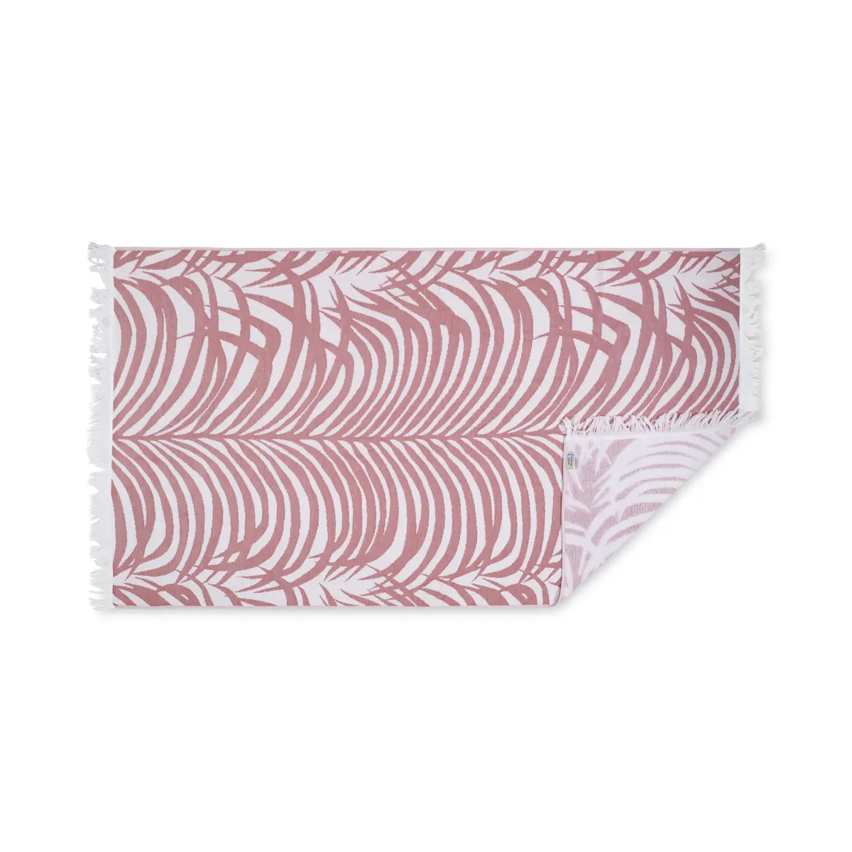 Zebra Palm Beach Towel_ FLAMINGO