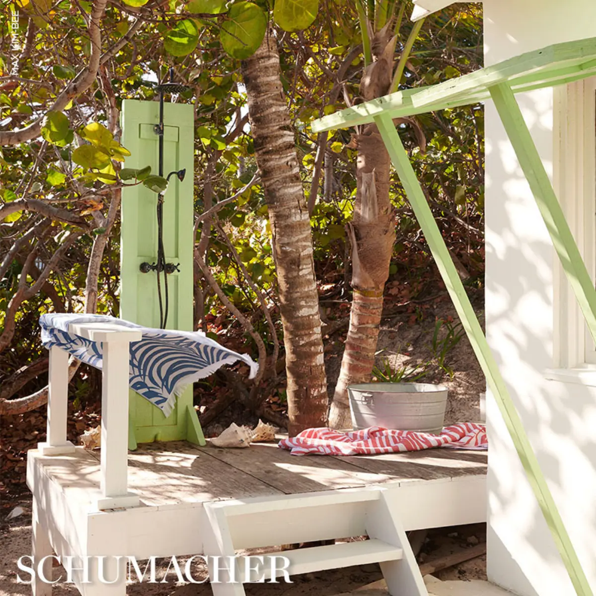 Zebra Palm Beach Towel_ PINK CORAL