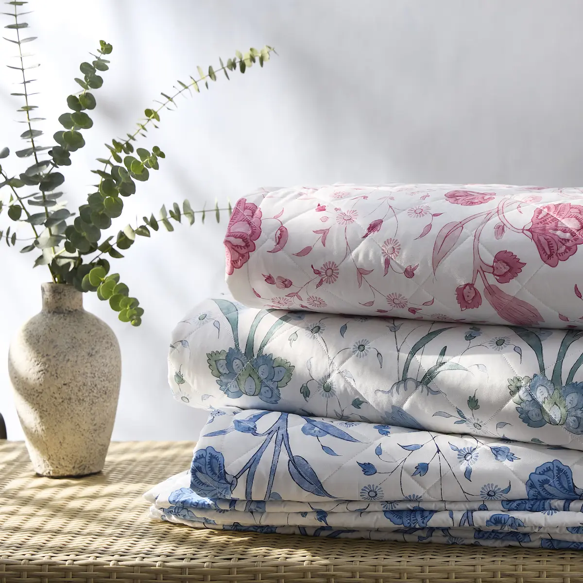 Khilana Quilted Sham_ PEONY