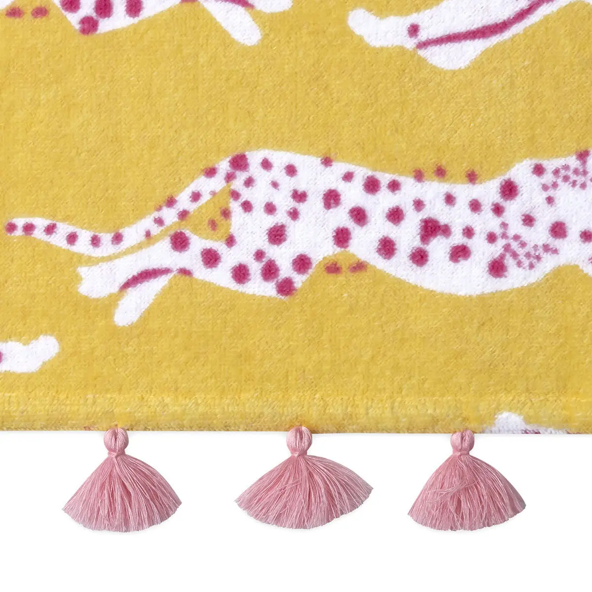 Leaping Leopard Beach Towel_ LEMONADE