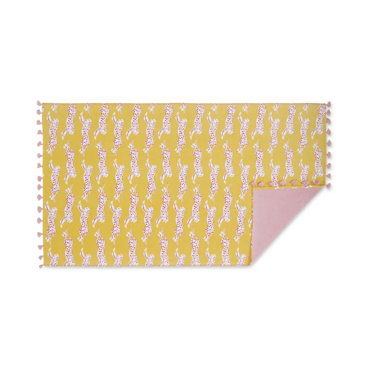 Leaping Leopard Beach Towel_ LEMONADE