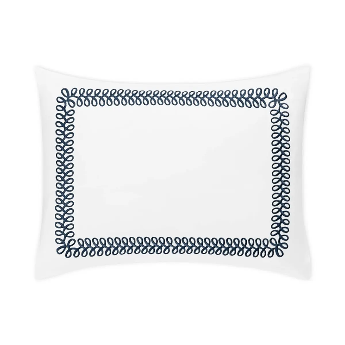 Astor Braid Sham_ INDIGO