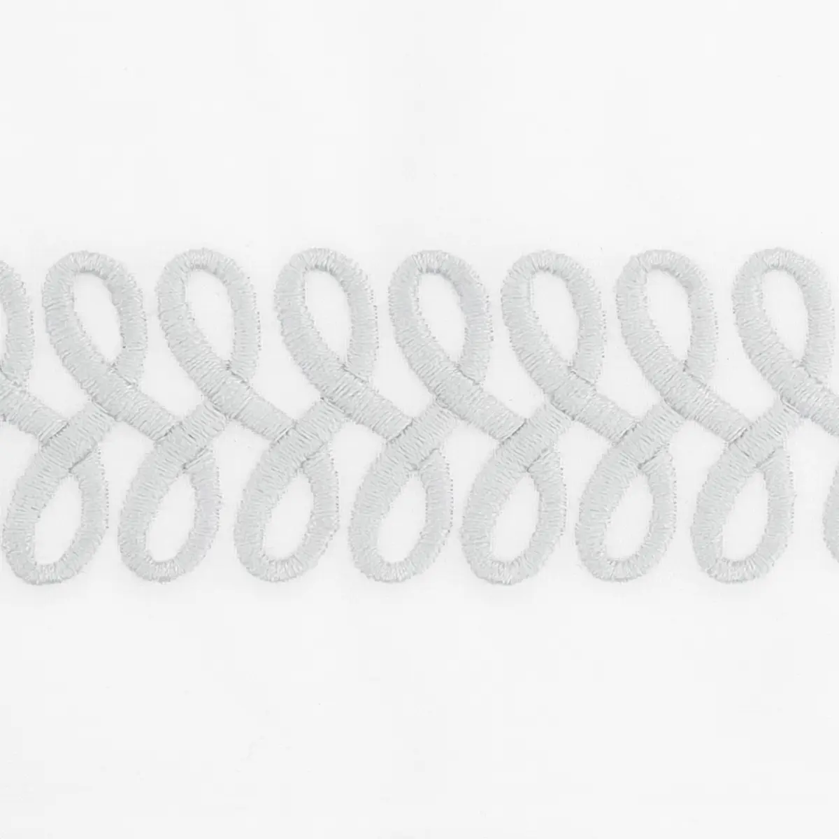 Astor Braid Sham_ SILVER