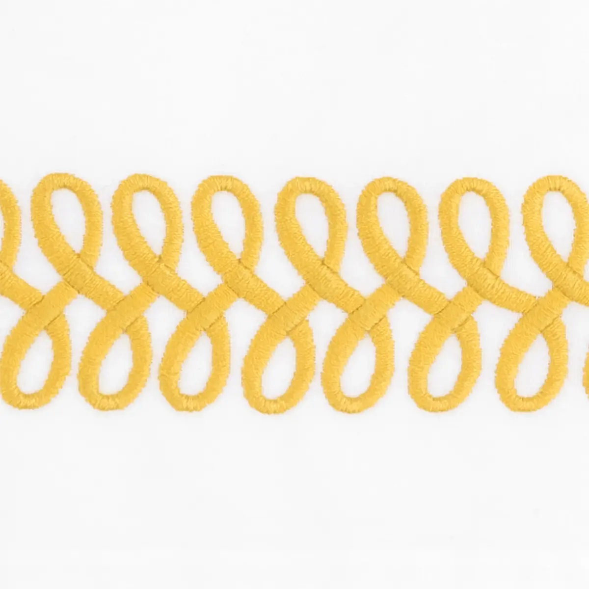 Astor Braid Flat Sheet_ LEMON