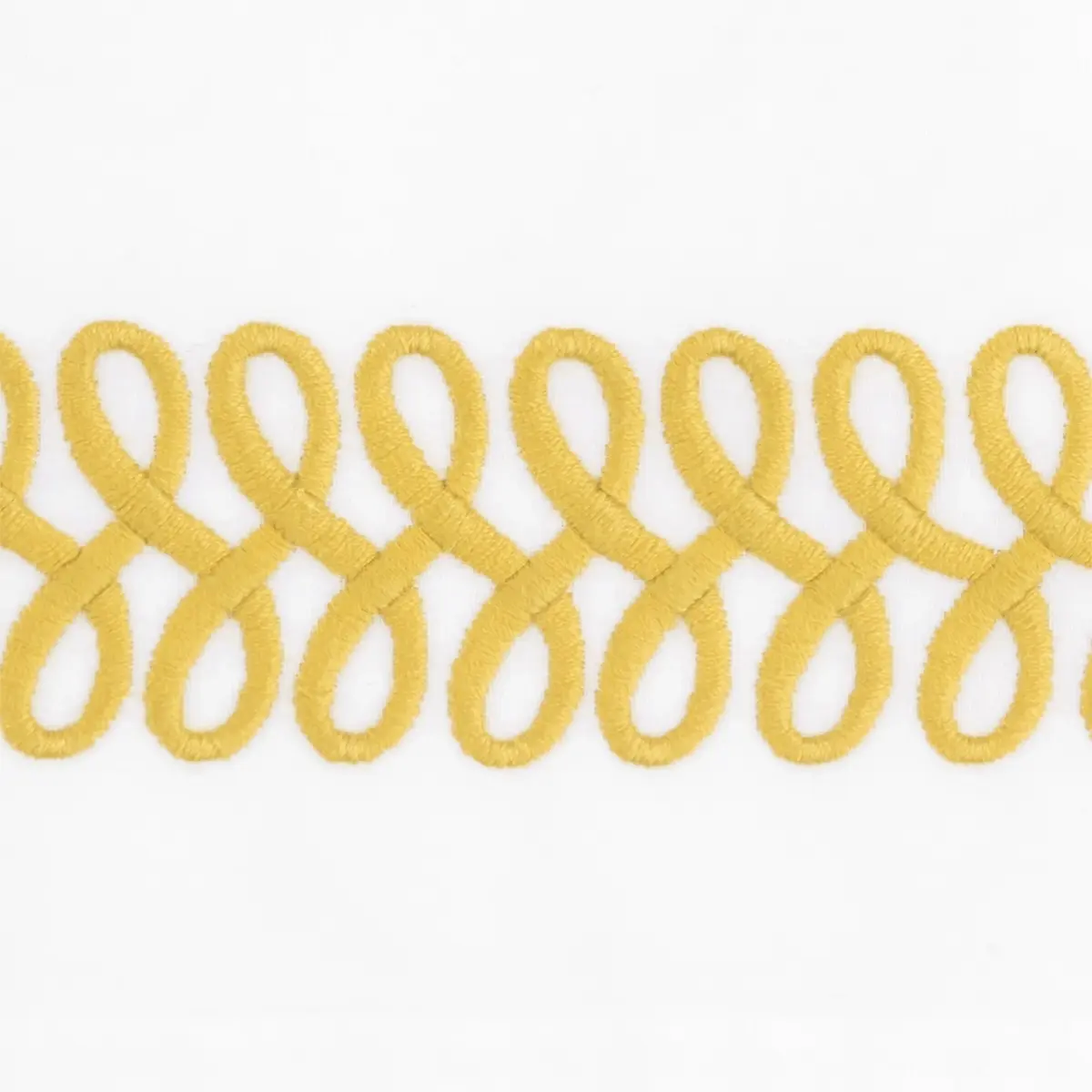 Astor Braid Guest Towel, Set of 2_ LEMON