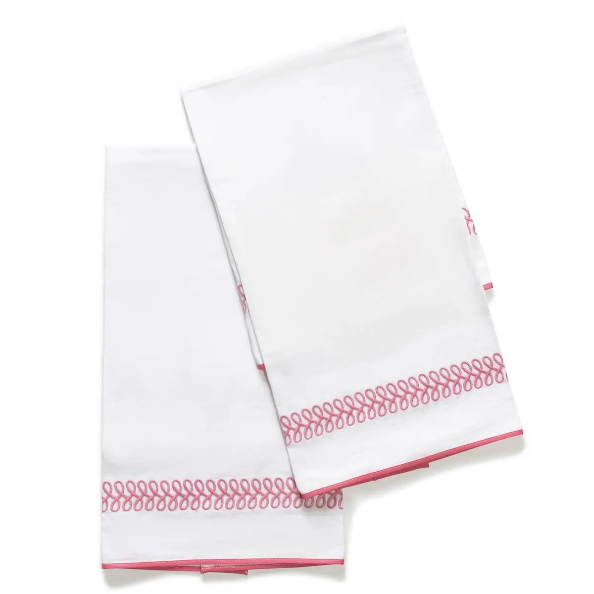 Astor Braid Guest Towel, Set of 2_ PEONY