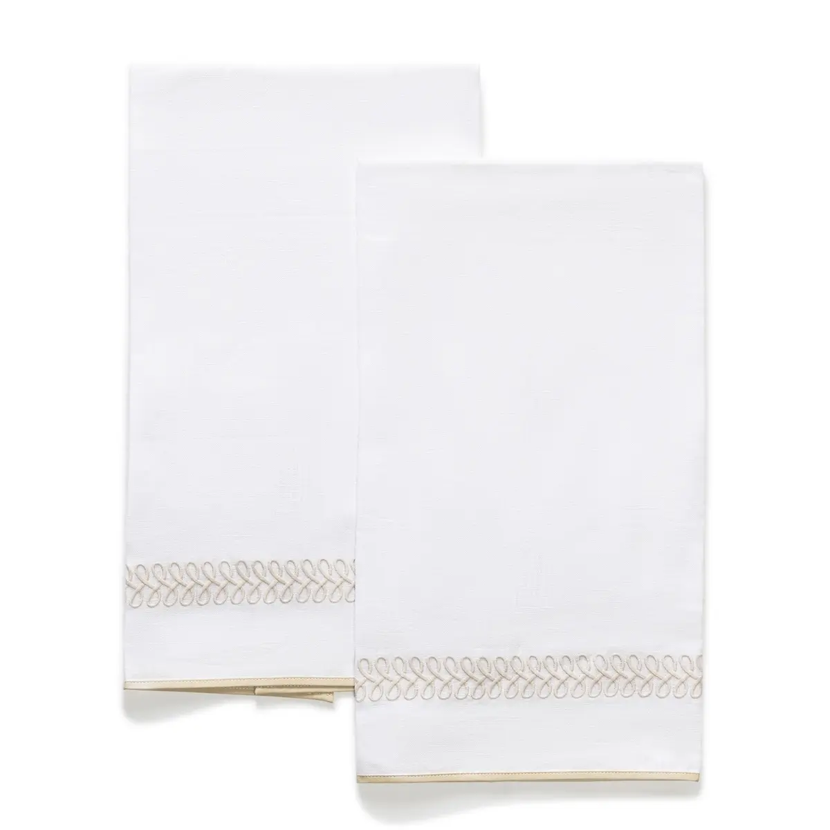 Astor Braid Guest Towel, Set of 2_ DUNE