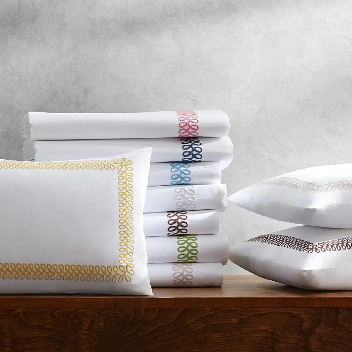 Astor Braid Pillowcases_ PEONY