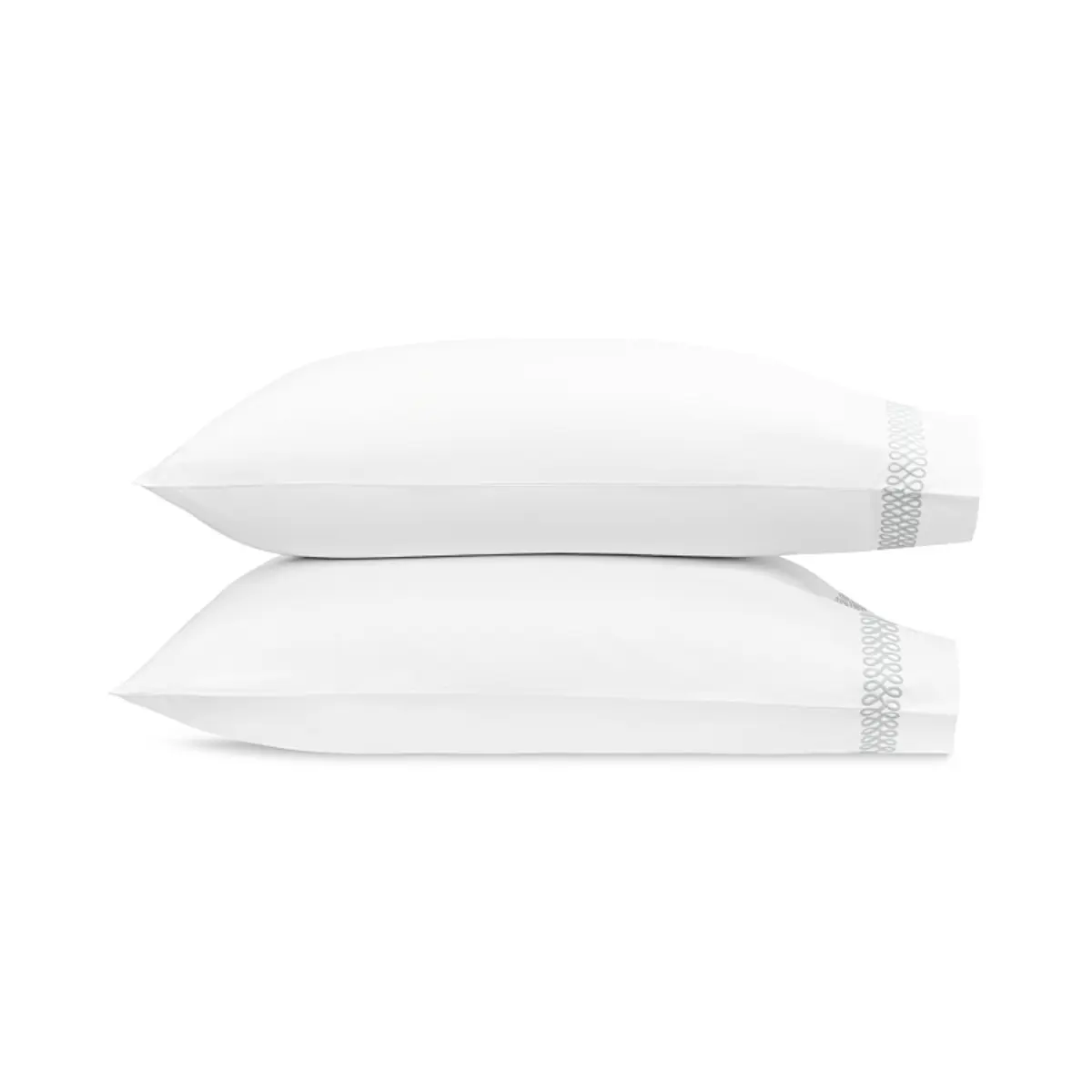 Astor Braid Pillowcases_ SILVER