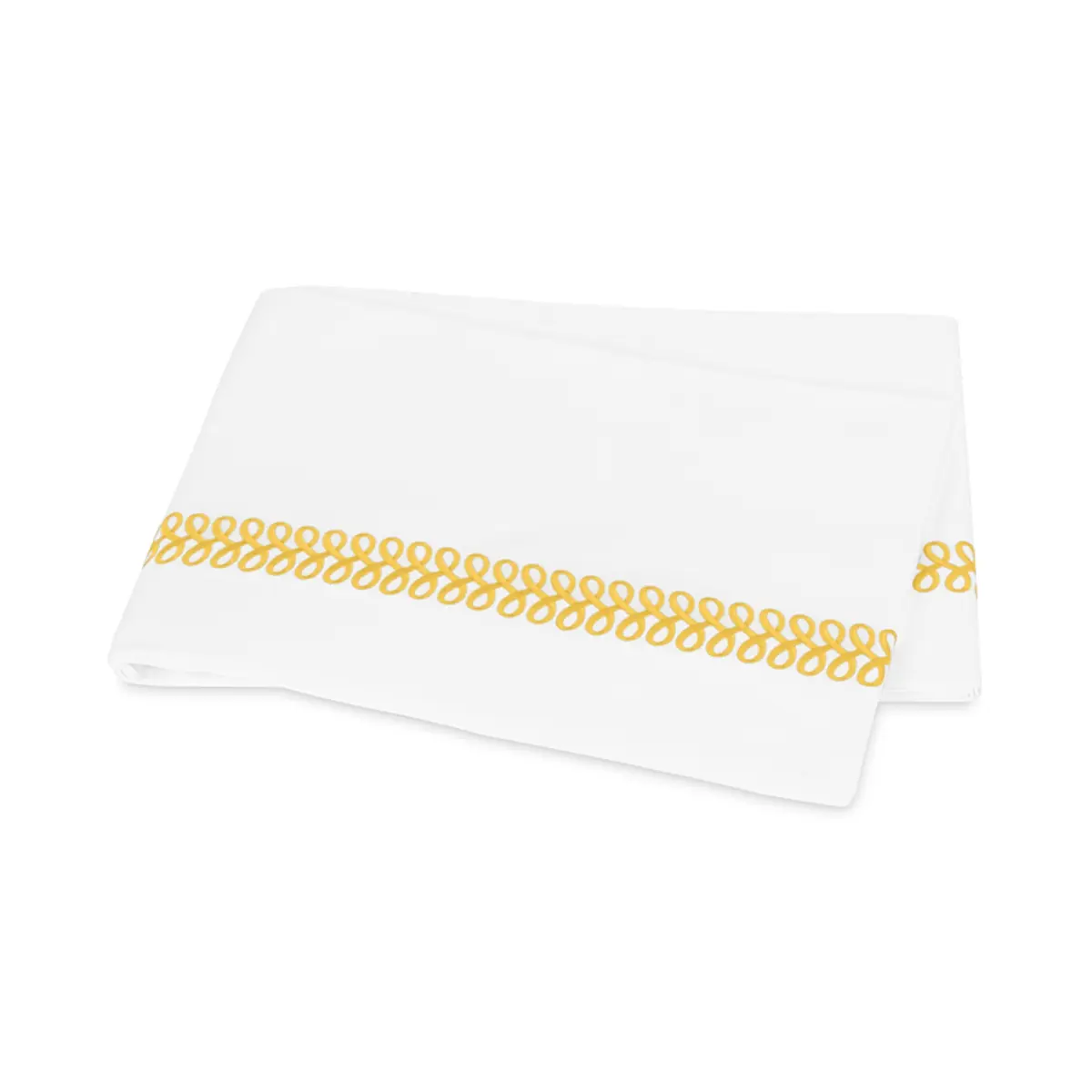 Astor Braid Flat Sheet_ LEMON