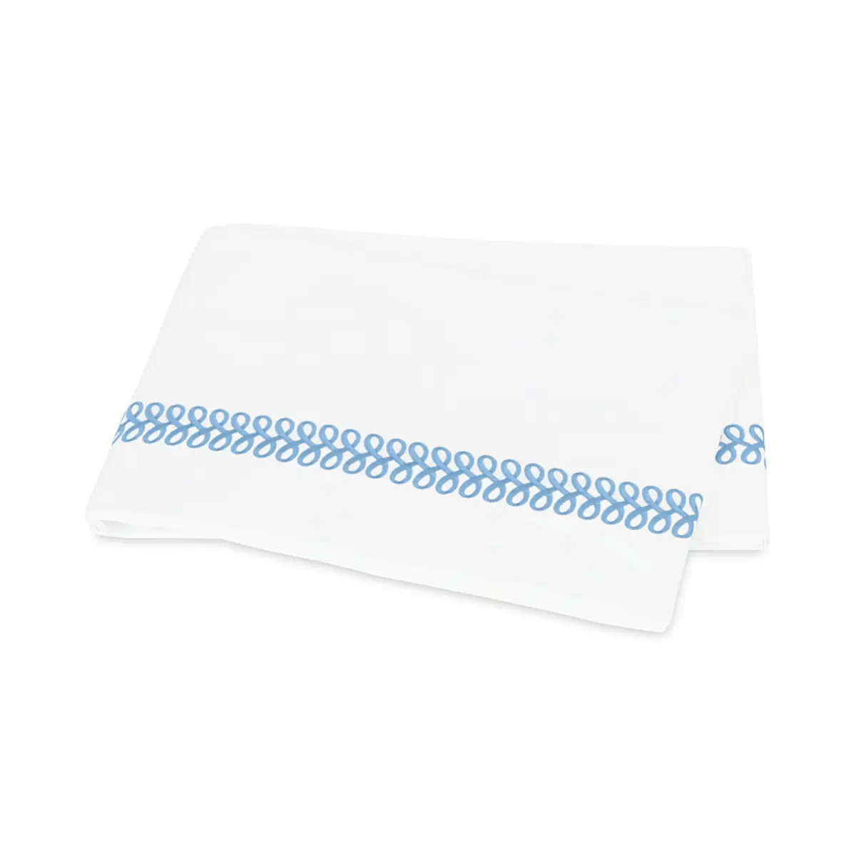 Astor Braid Flat Sheet_ SKY