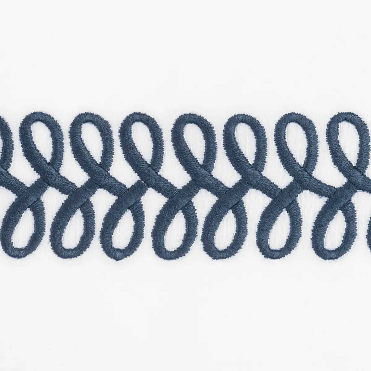 Astor Braid Sham_ INDIGO