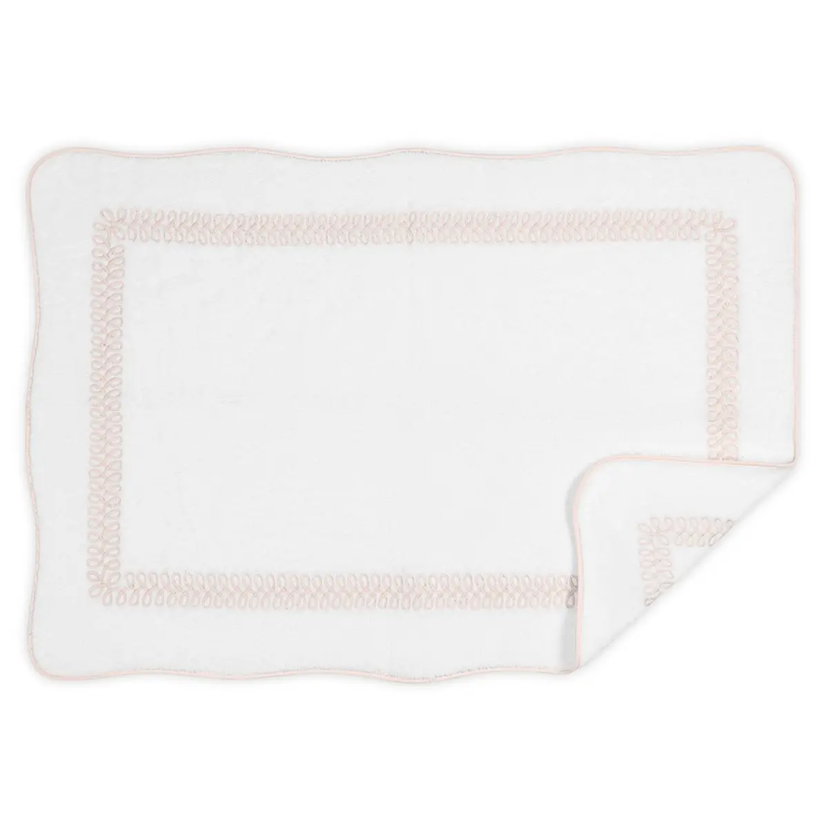 Astor Braid Tub Mat_ BLUSH