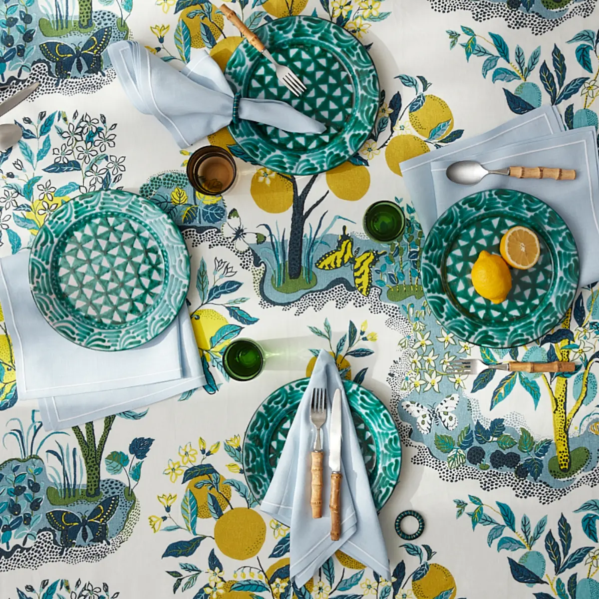 Citrus Garden Tablecloth_ POOL