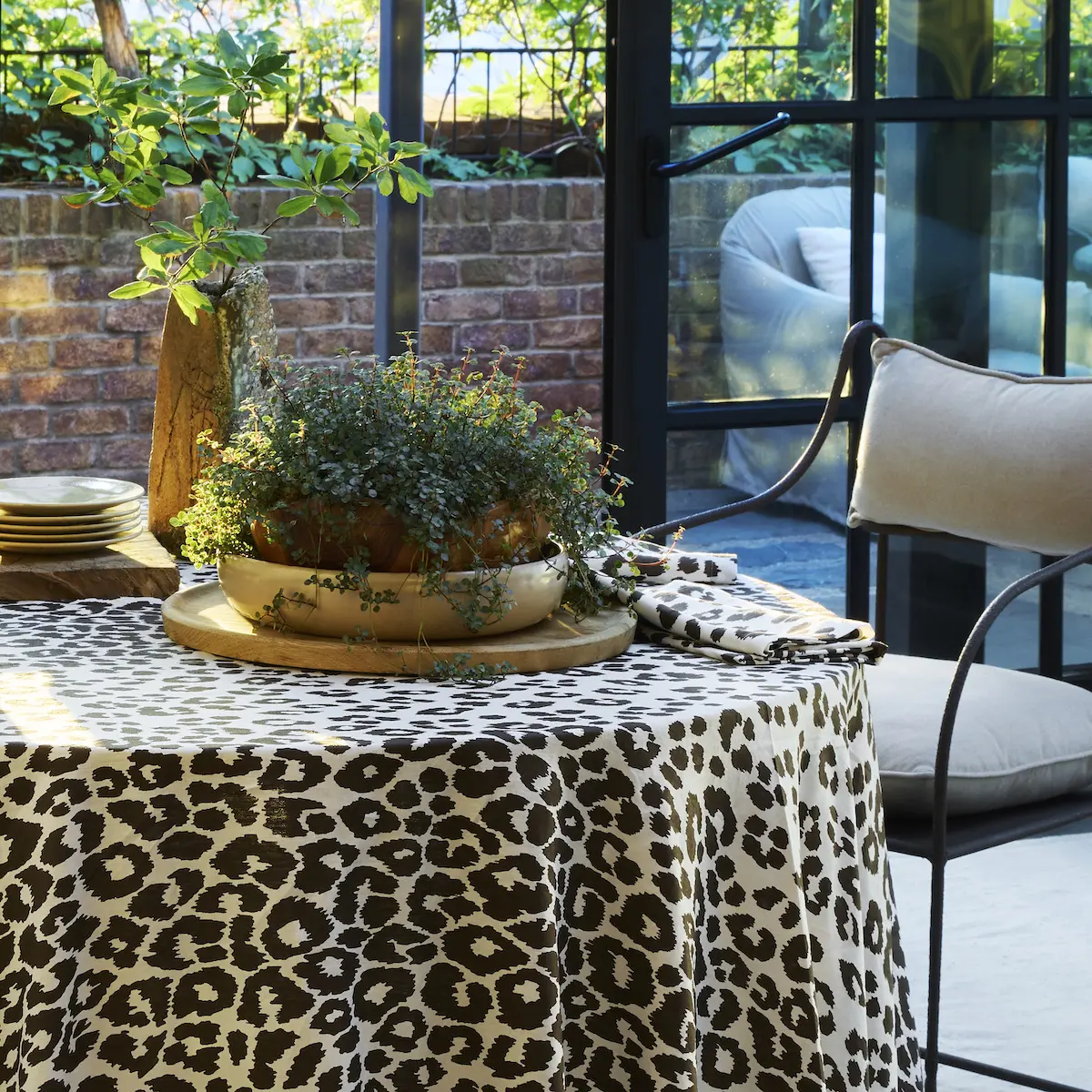 Iconic Leopard Tablecloth_ CINDER