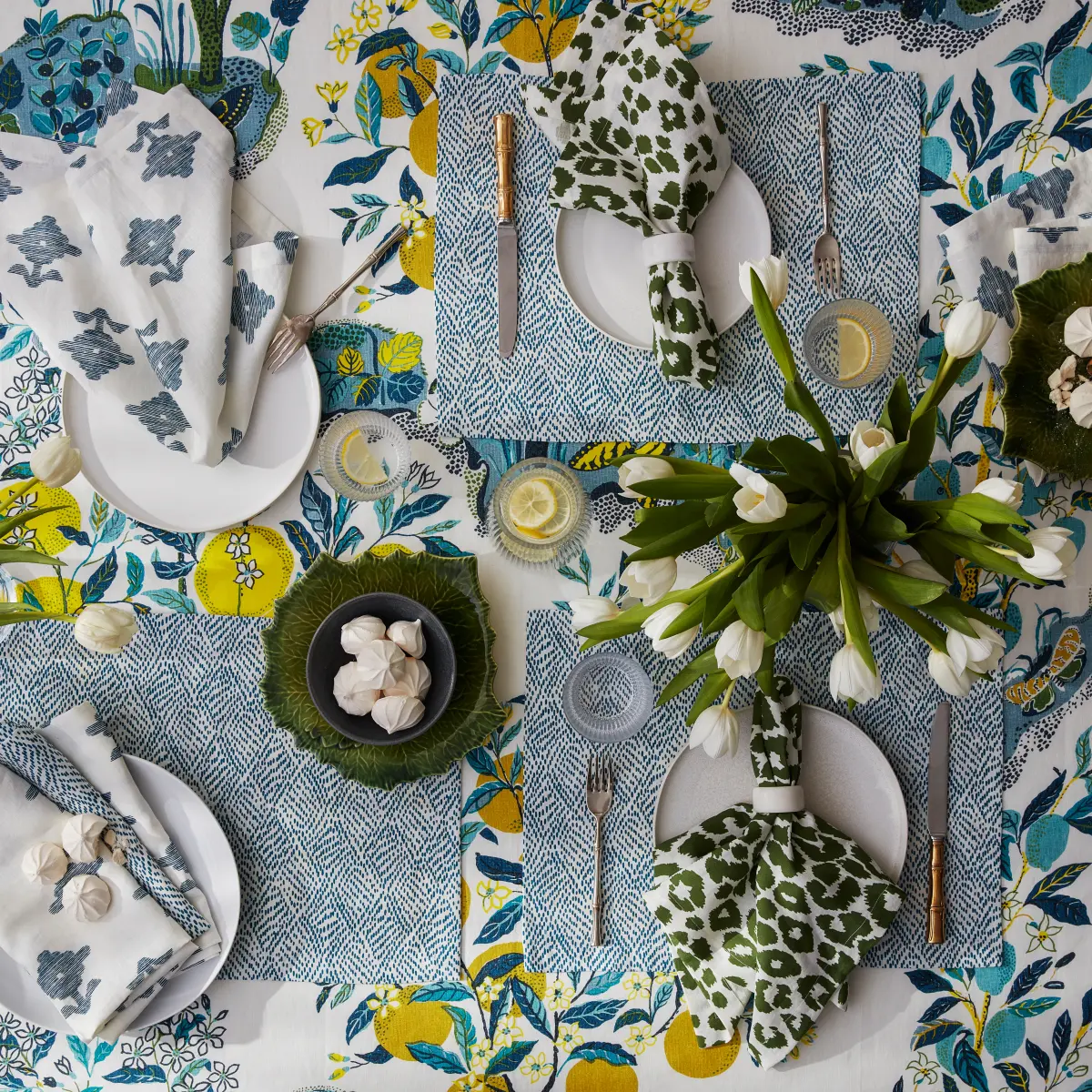 Iconic Leopard Tablecloth_ GREEN