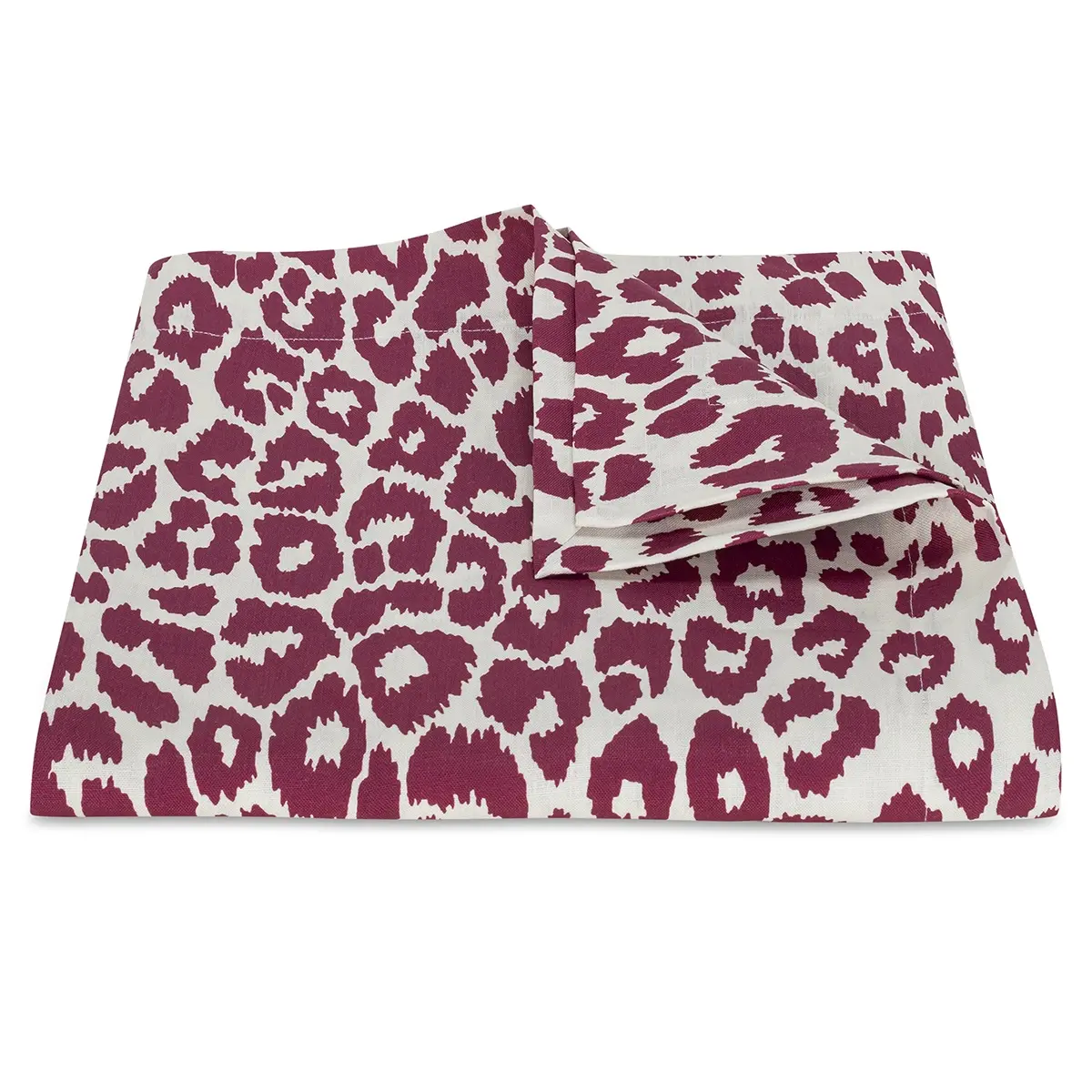Iconic Leopard Tablecloth_ CRIMSON