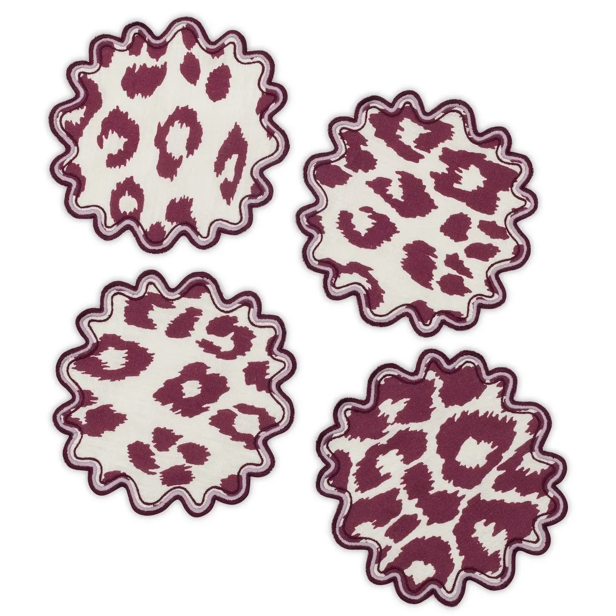 Iconic Leopard Cocktail Napkin (4)_ CRIMSON