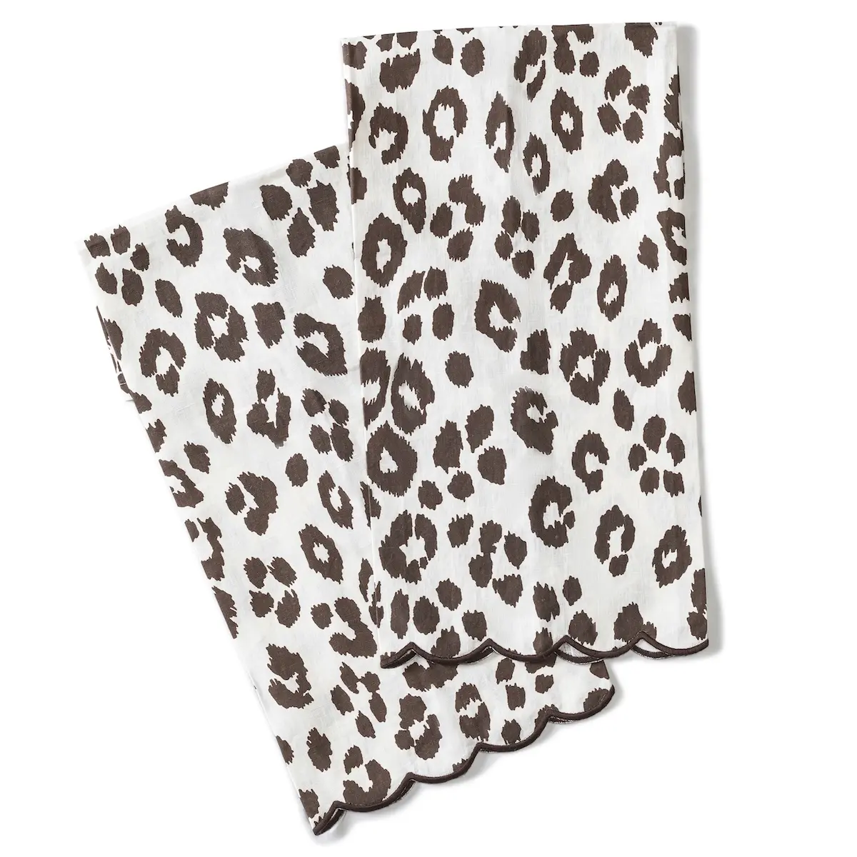 Iconic Leopard Guest Towel Set_ CINDER