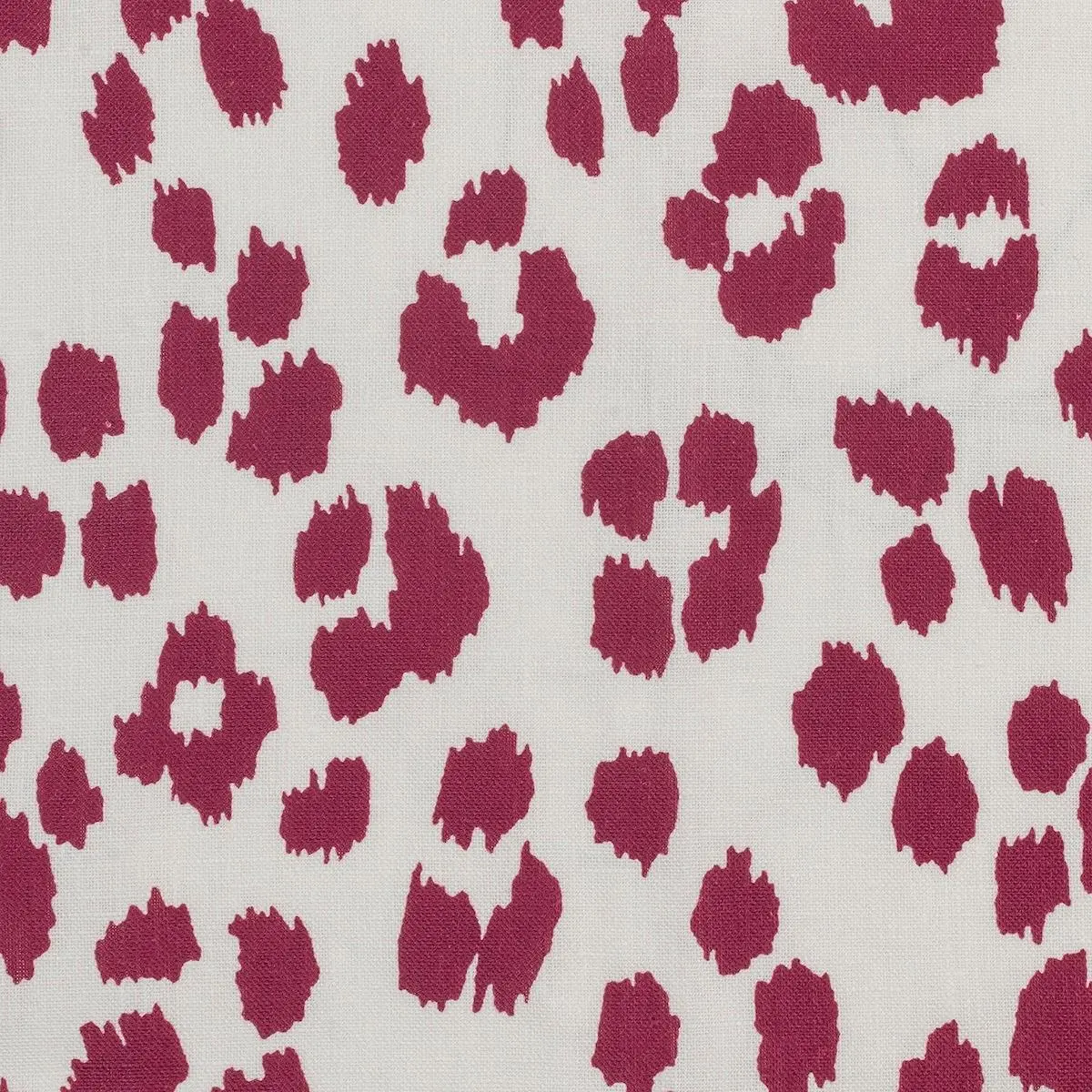 Iconic Leopard Table Linen Memo_ CRIMSON