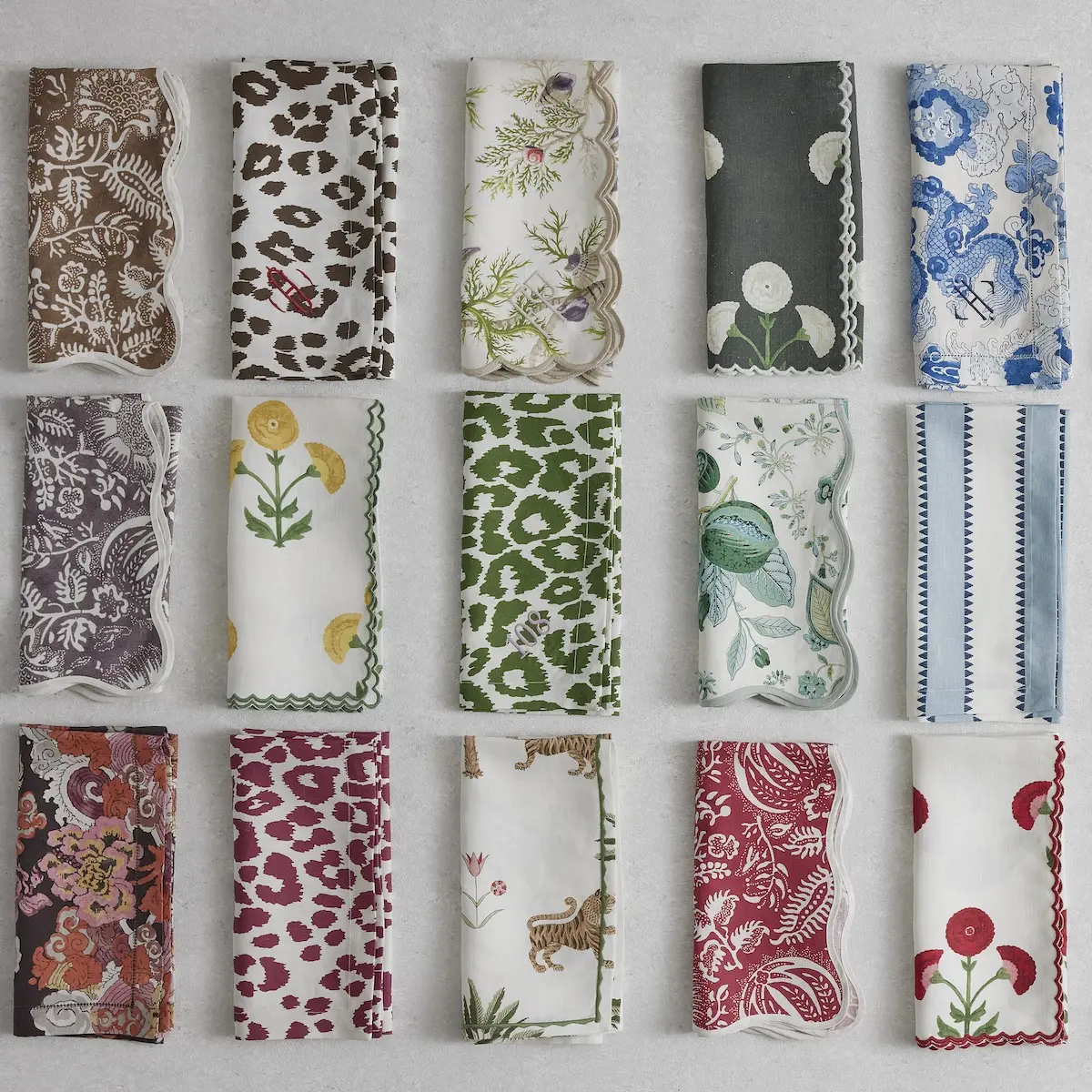 Iconic Leopard Napkin, Set of 4_ CINDER