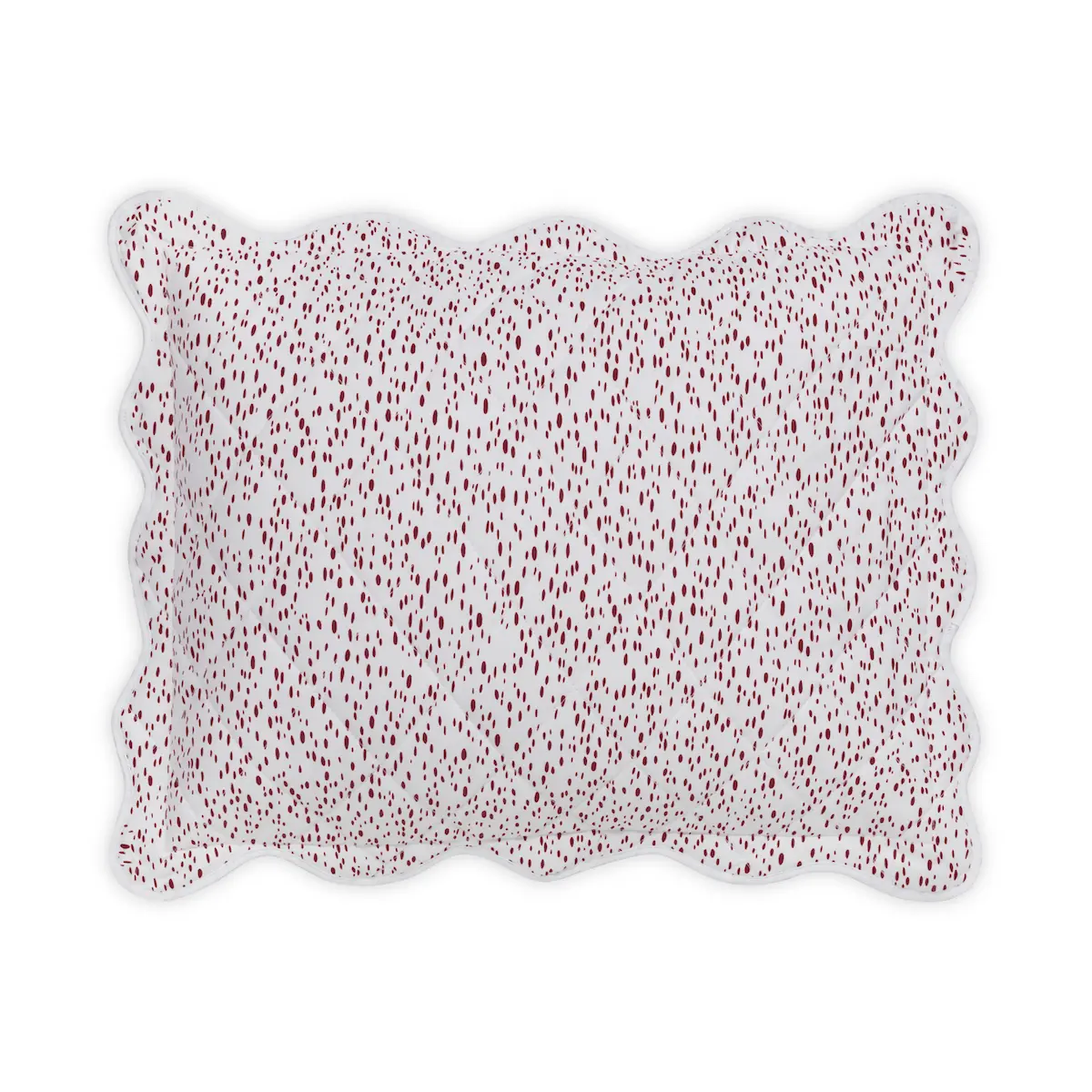 Celine Quilted Sham_ REDBERRY