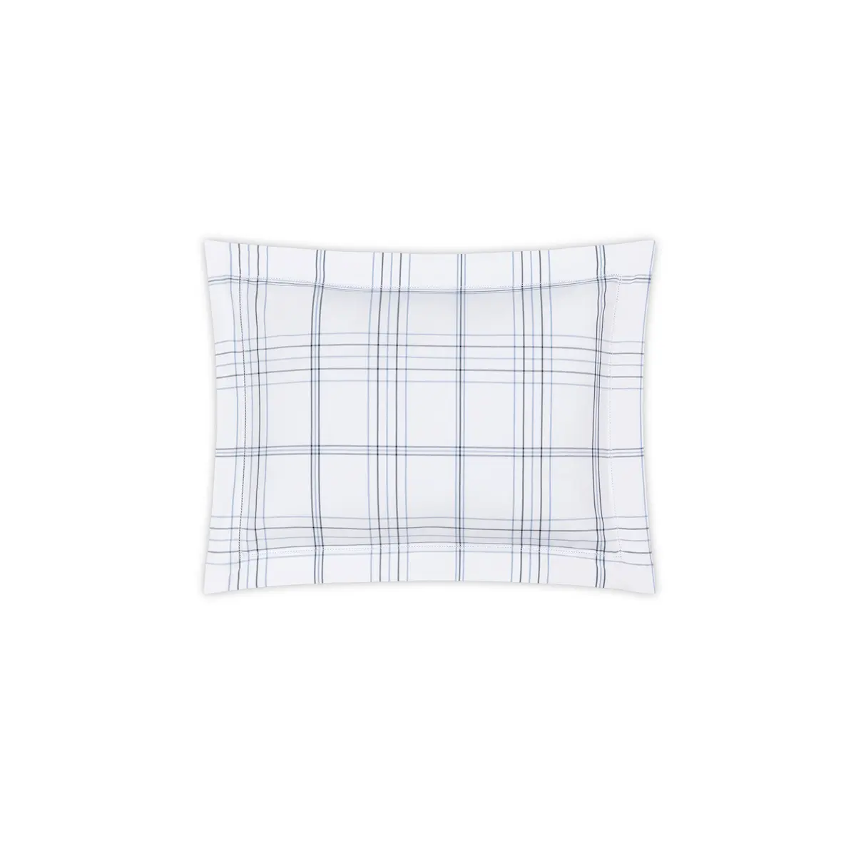 August Plaid Sham_ NAVY
