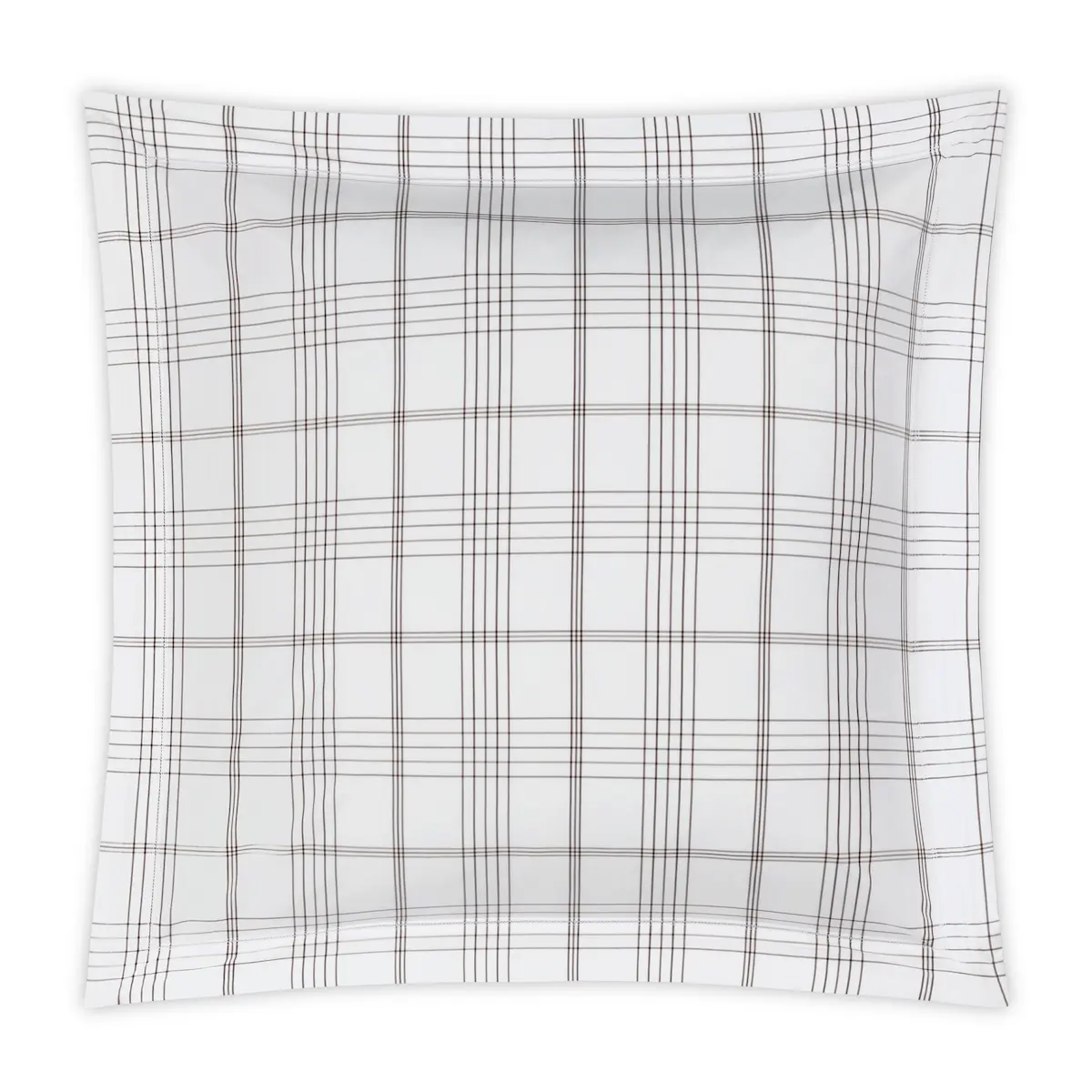 August Plaid Sham_ SABLE