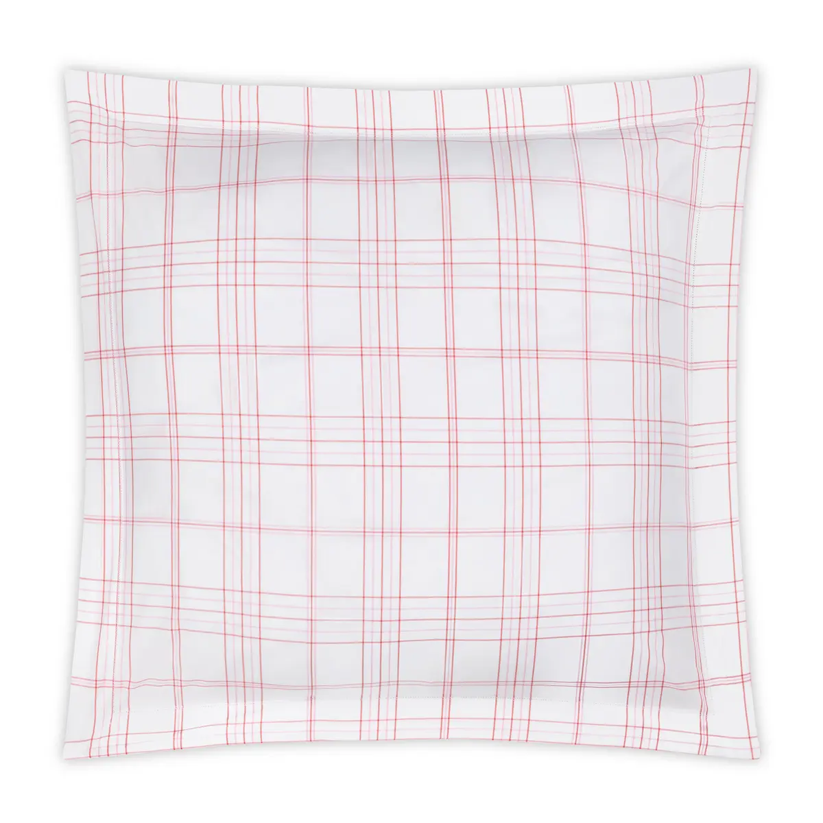 August Plaid Sham_ PEONY