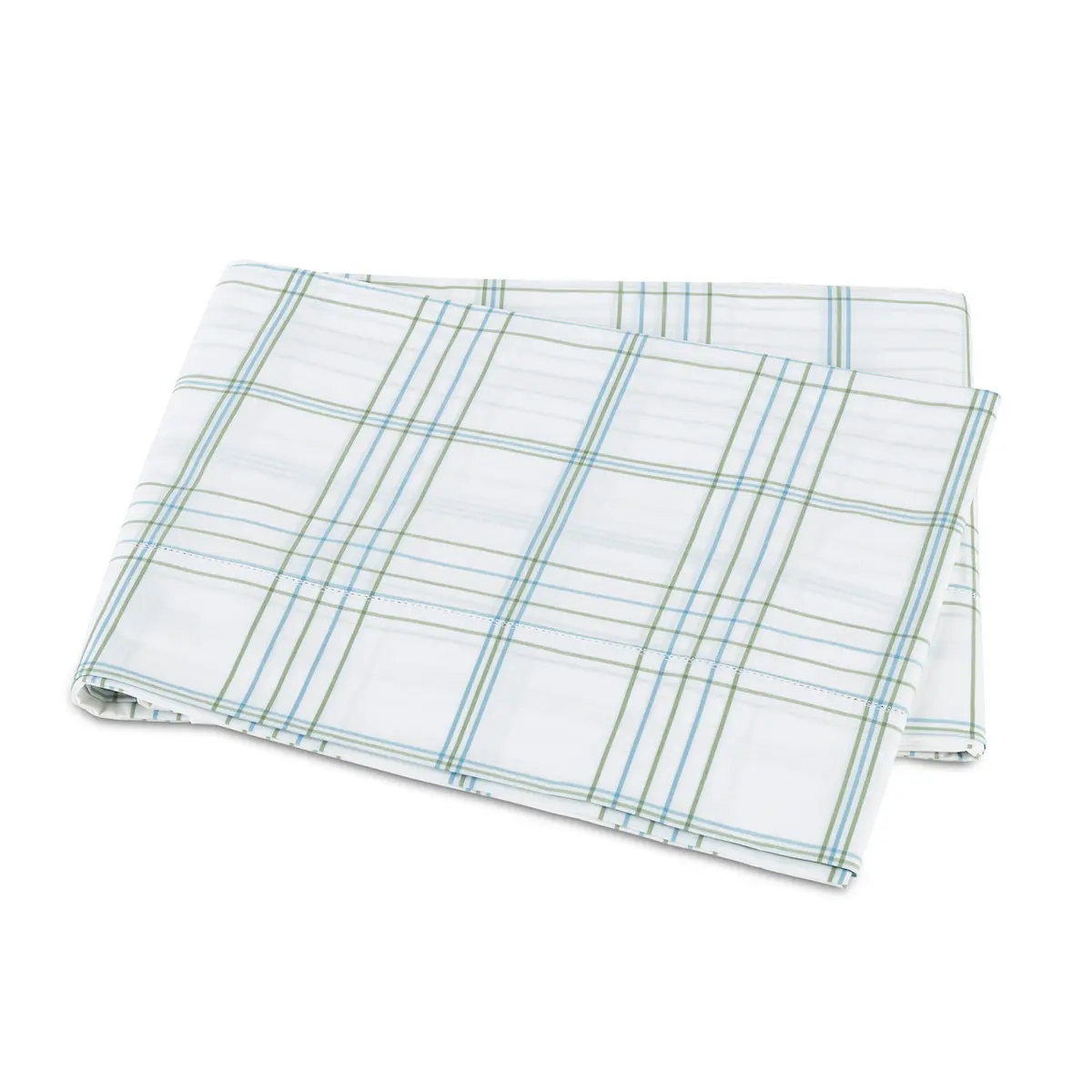 August Plaid Flat Sheet_ SEA