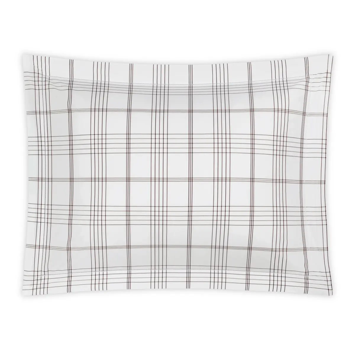 August Plaid Sham_ SABLE