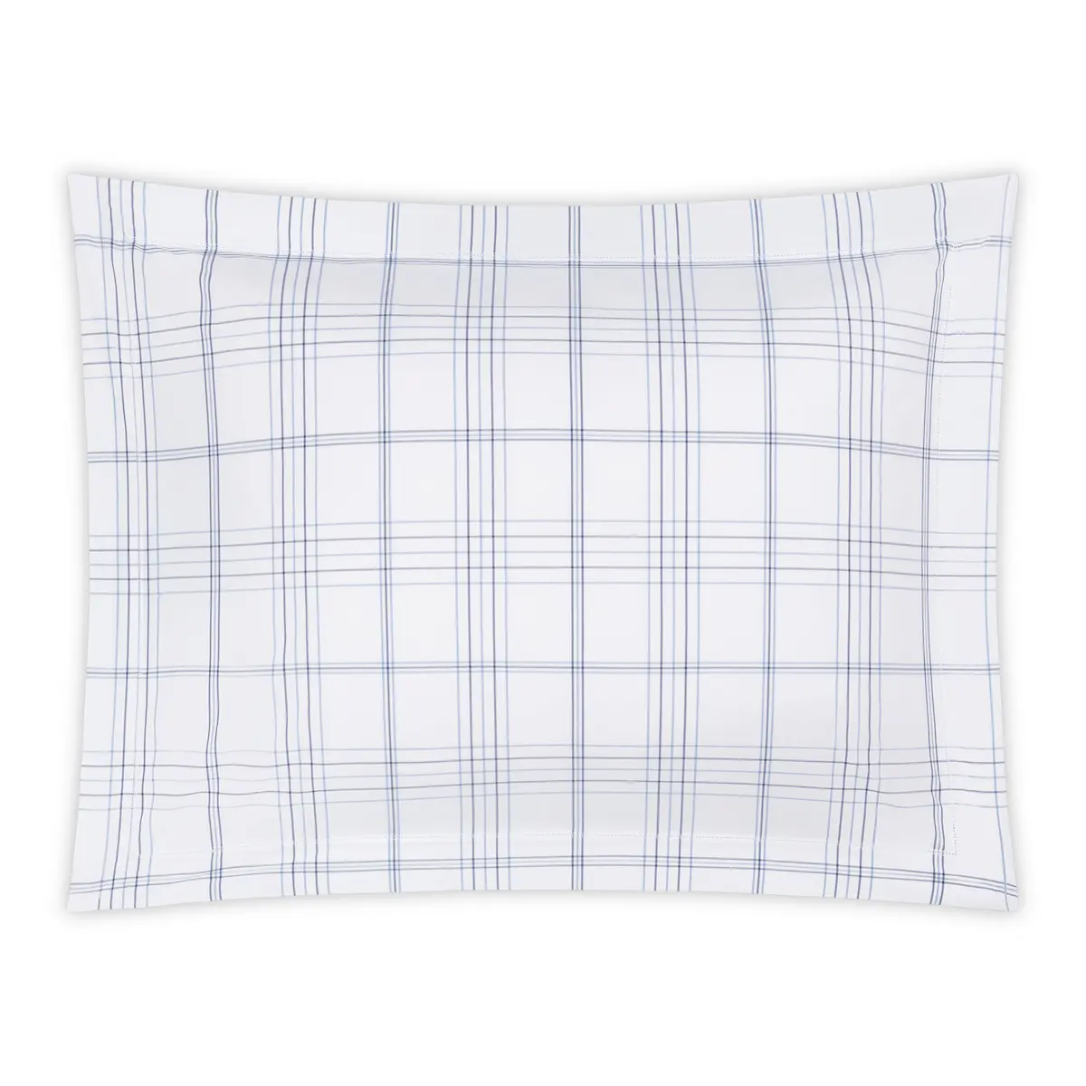 August Plaid Sham_ NAVY