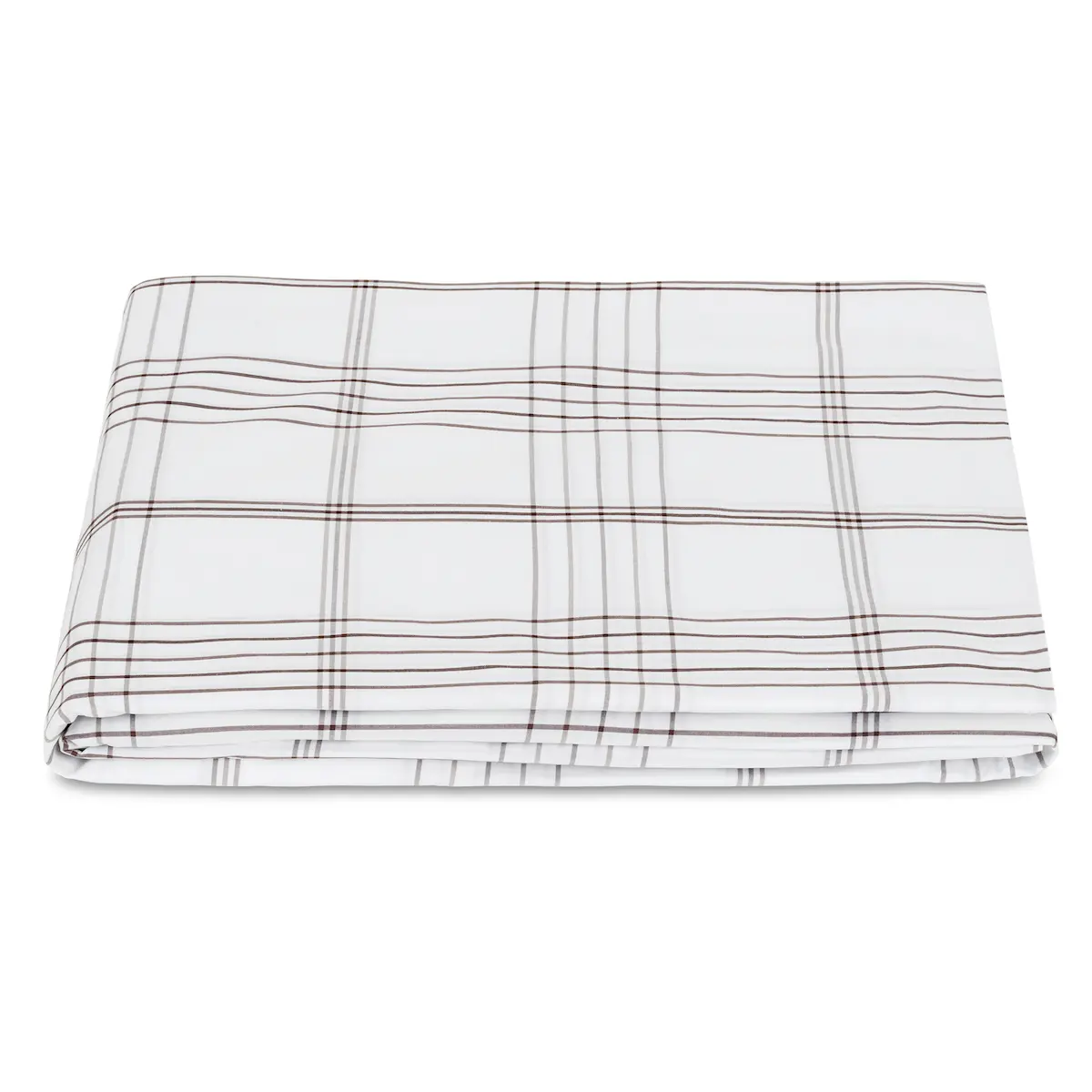 August Plaid Fitted Sheet_ SABLE