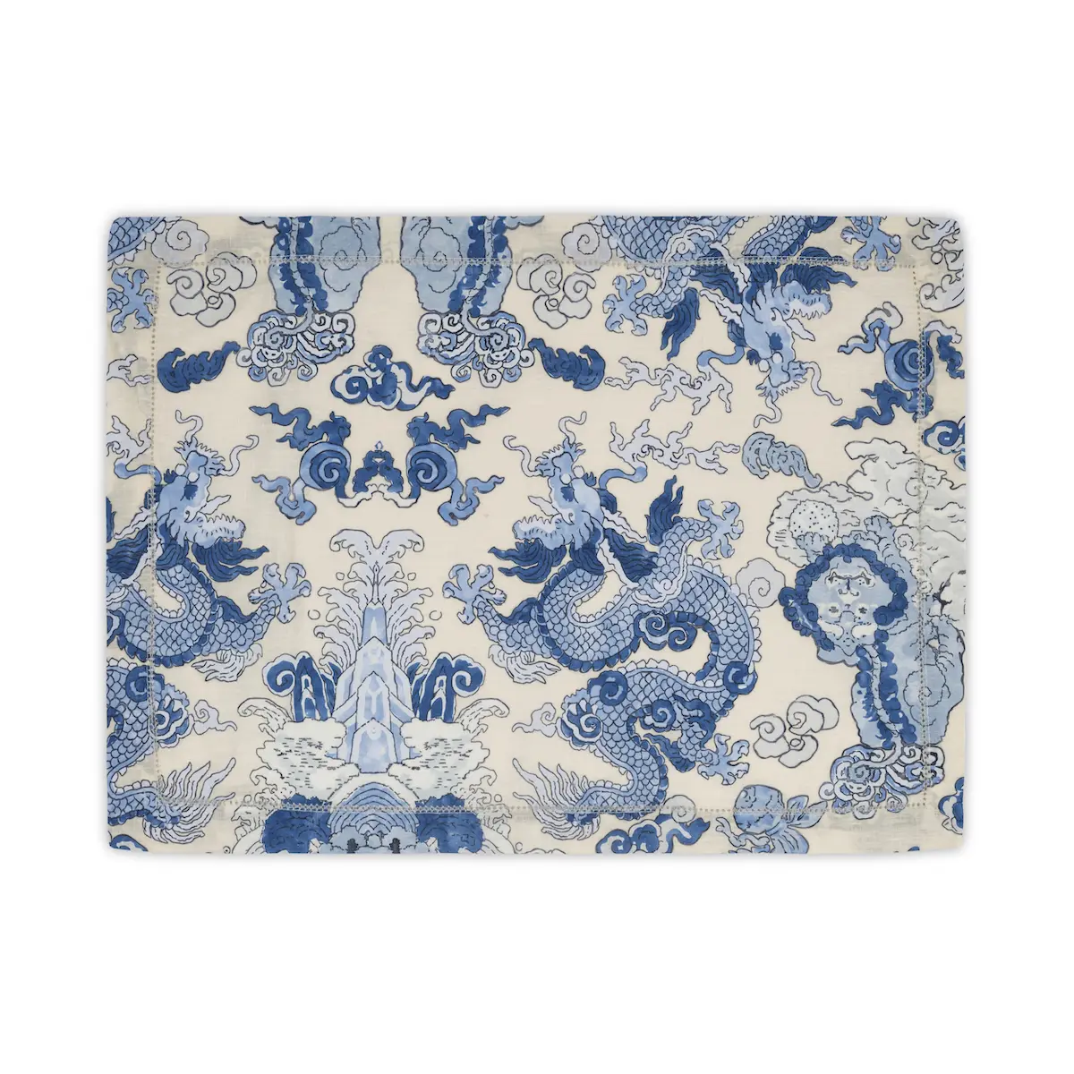 Magic Mountain Placemat, Set of 4_ PORCELAIN BLUE