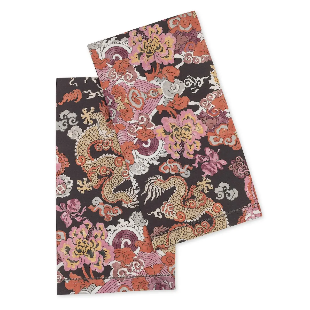 Magic Mountain Guest Towel Set_ CHOCOLATE PERSIMMON