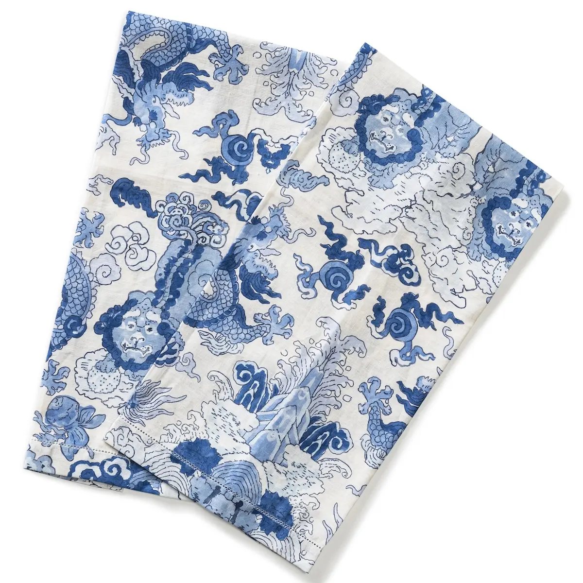 Magic Mountain Guest Towel Set_ PORCELAIN BLUE