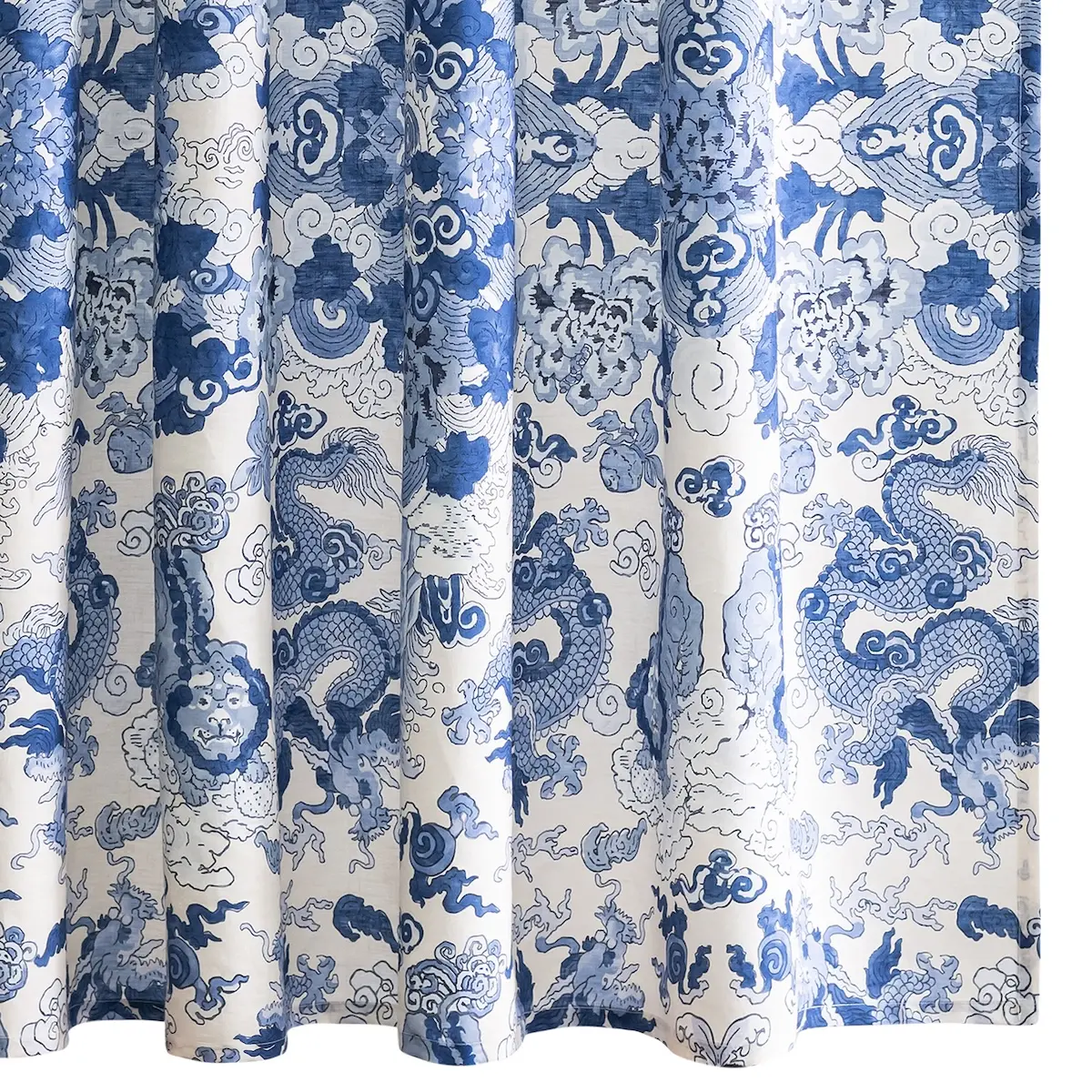 Magic Mountain Shower Curtain_ PORCELAIN BLUE