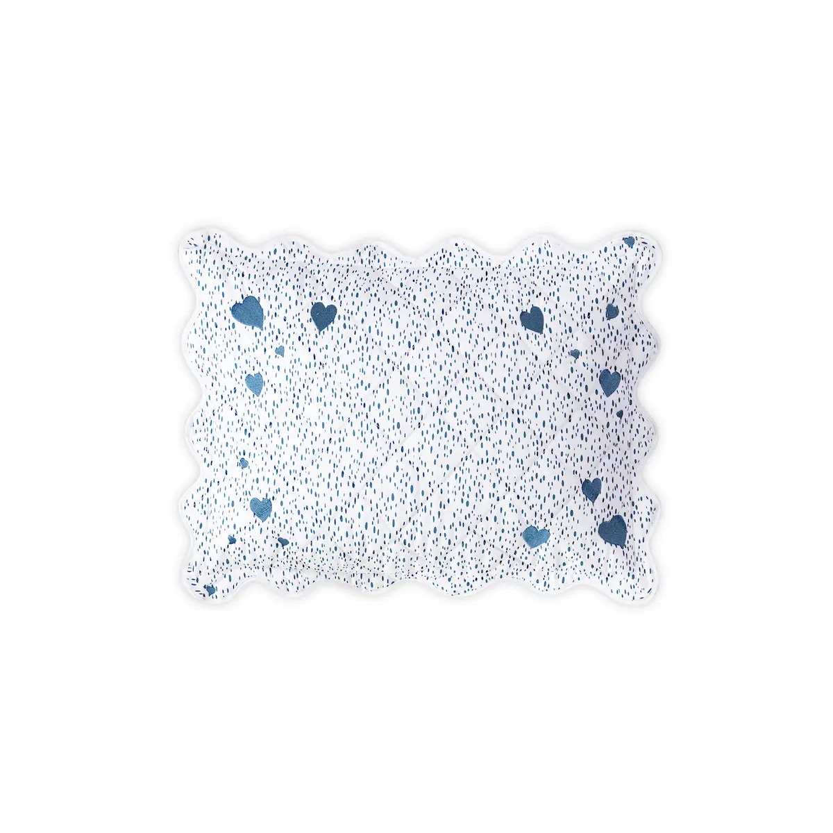 Celine Hearts Mini Pillow_ PRUSSIAN BLUE