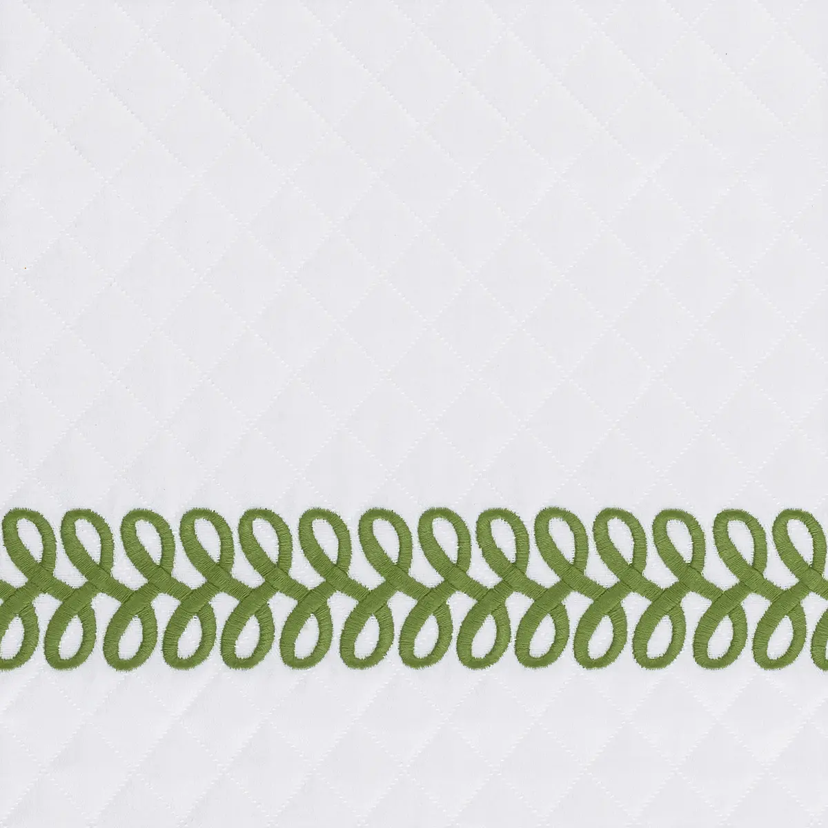 Astor Braid Matelassé Sham_ GRASS
