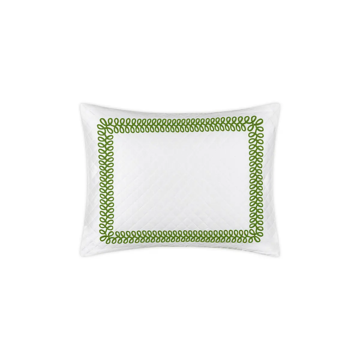 Astor Braid Matelassé Sham_ GRASS