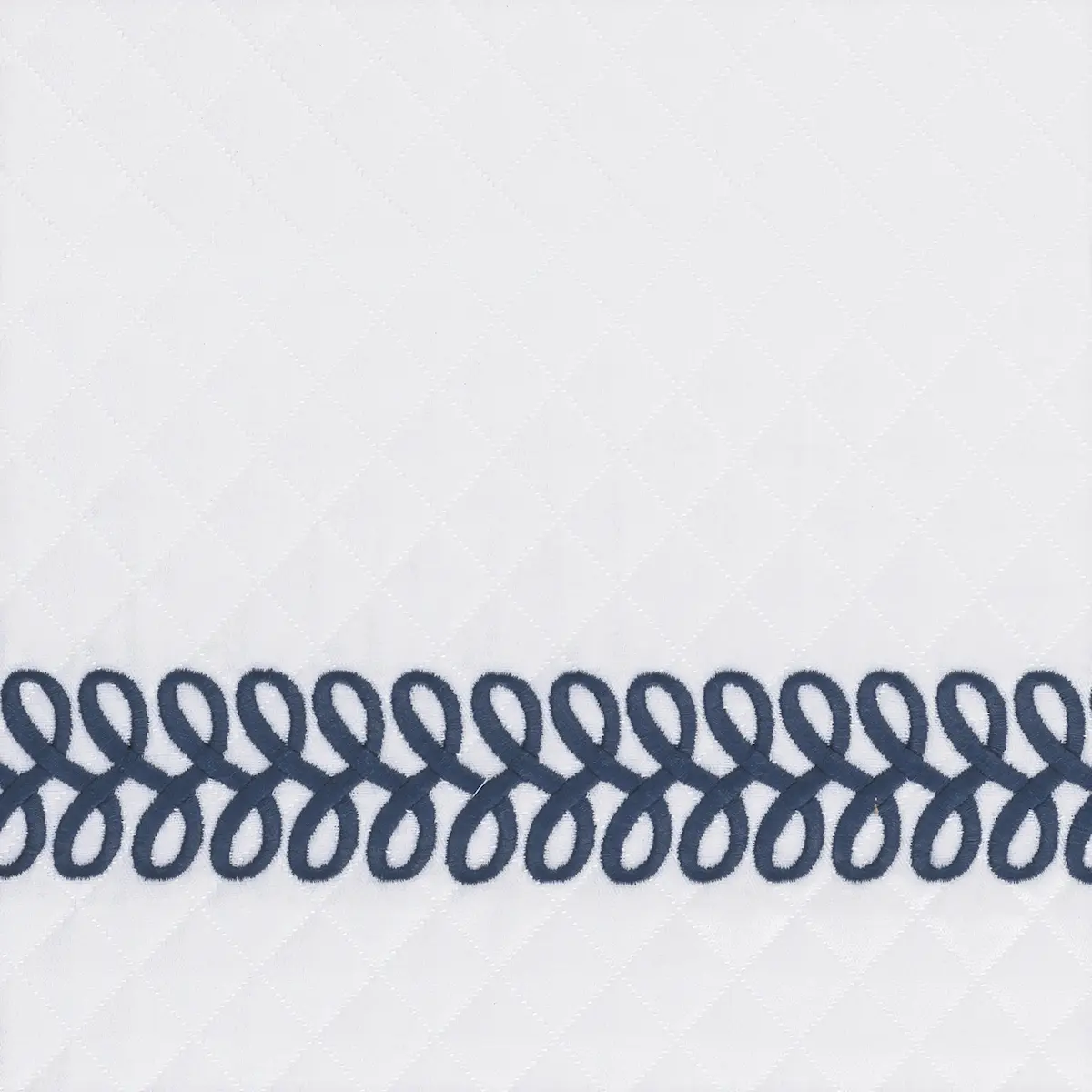 Astor Braid Matelassé Sham_ INDIGO